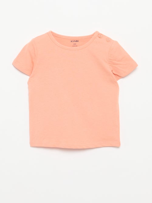 Pack de 4 camisetas lisas - Kiabi