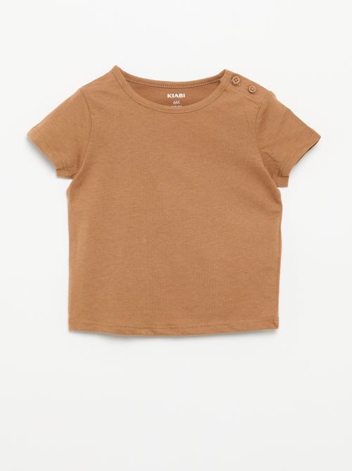 Pack de 4 camisetas lisas - Kiabi