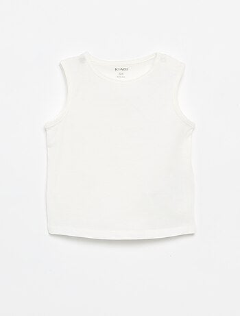 Pack de 4 camisetas sin mangas lisas