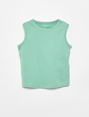 Pack de 4 camisetas sin mangas lisas