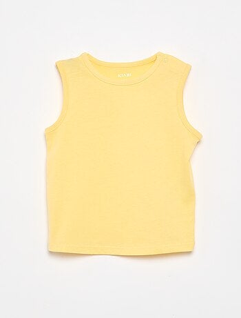 Pack de 4 camisetas sin mangas lisas