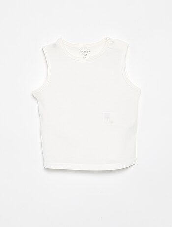 Pack de 4 camisetas sin mangas lisas