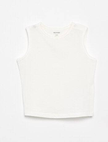 Pack de 4 camisetas sin mangas lisas