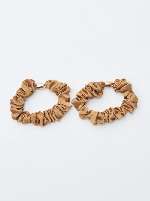 Pack de 4 coleteros satinados - Kiabi