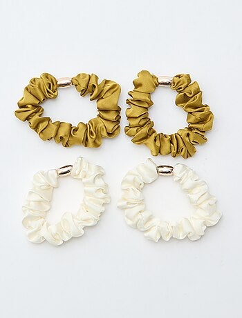 Pack de 4 coleteros satinados
