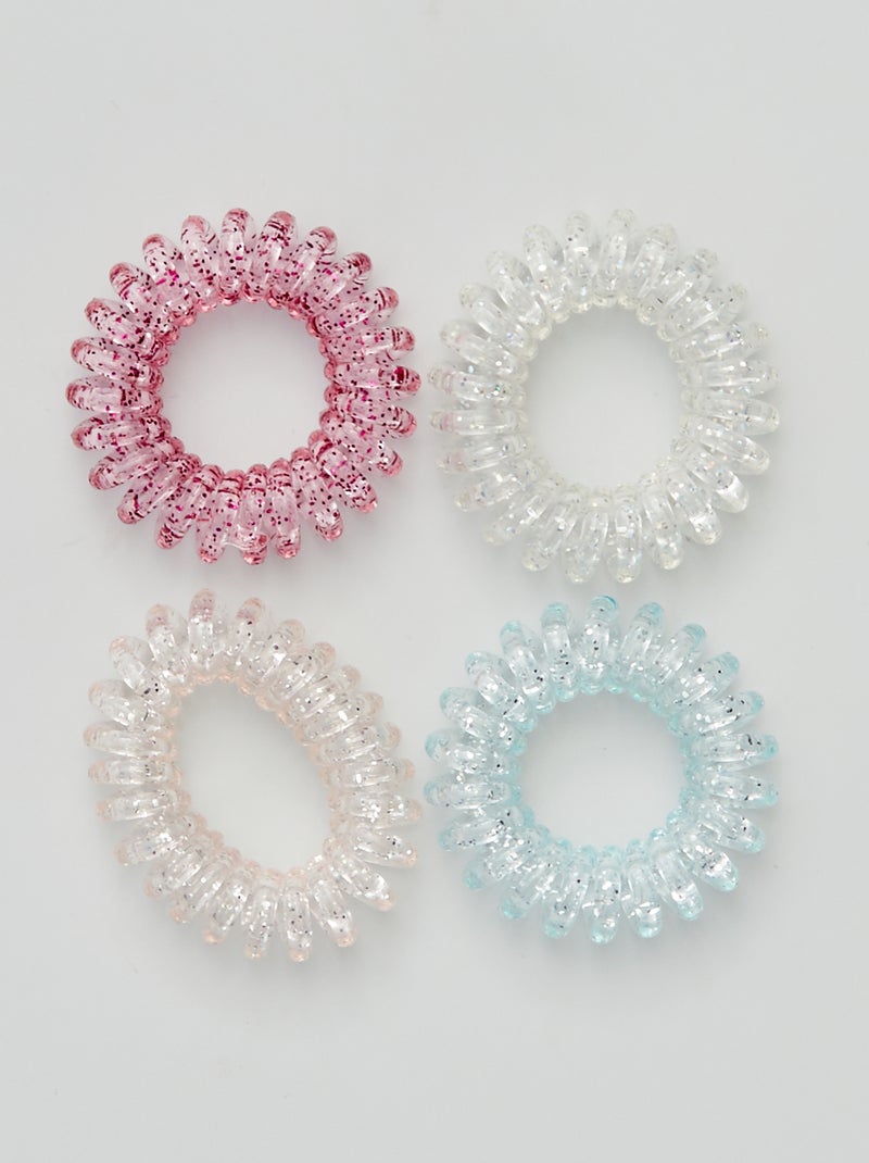 Pack de 4 gomas de espiral multicolor - Kiabi
