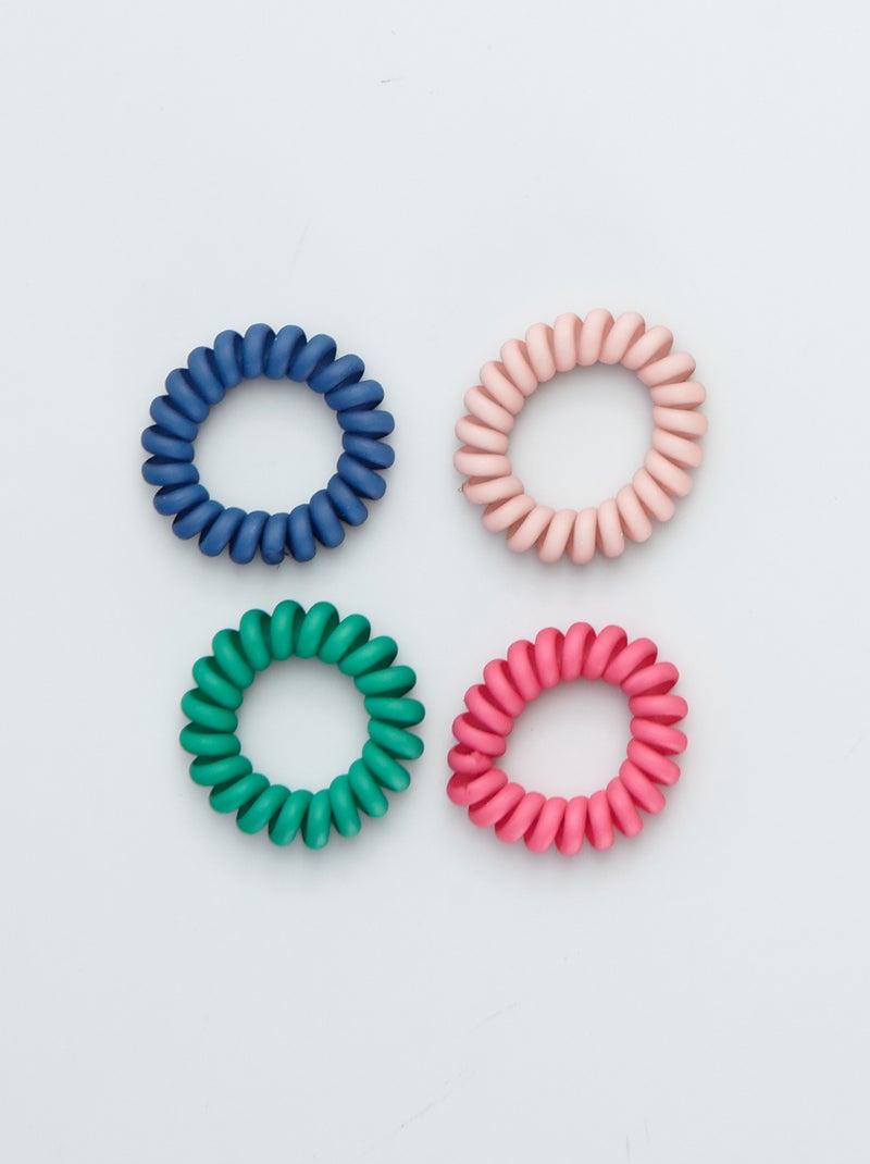 Pack de 4 gomas de espiral VERDE - Kiabi