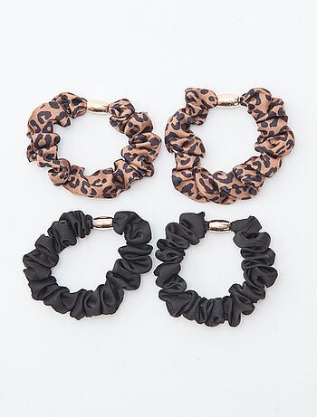 Pack de 4 gomas de pelo de terciopelo