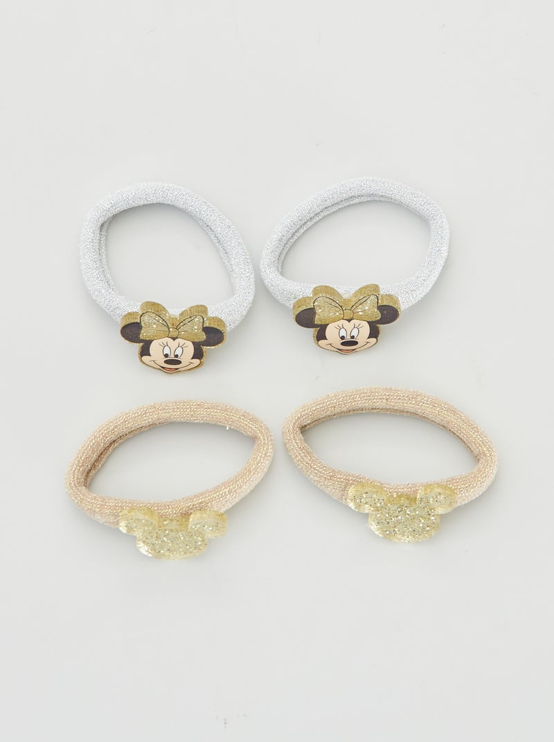 Pack de 4 gomas 'Minnie' dorado - Kiabi