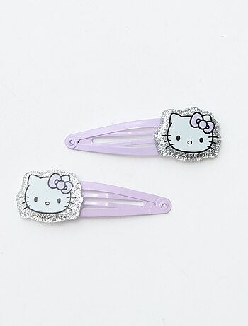 Pack de 4 horquillas + 1 coletero 'Hello Kitty'