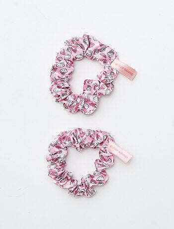 Pack de 4 horquillas + 1 coletero 'Hello Kitty'