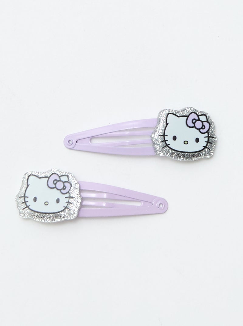 Pack de 4 horquillas + 1 coletero 'Hello Kitty' Rosa - Kiabi