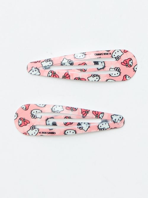 Pack de 4 horquillas + 1 coletero 'Hello Kitty' - Kiabi