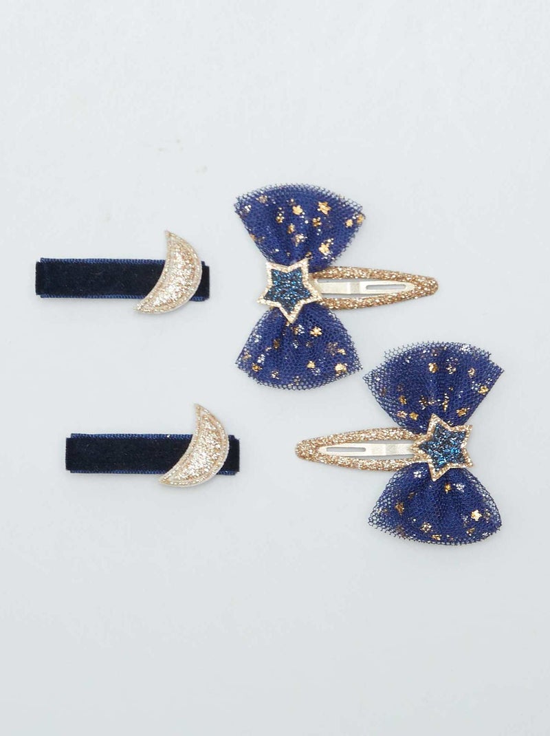 Pack de 4 horquillas AZUL - Kiabi