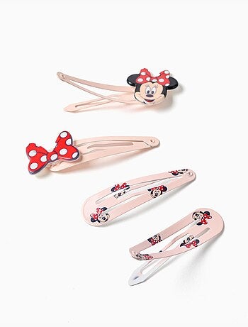 Pack de 4 horquillas para el pelo Minnie