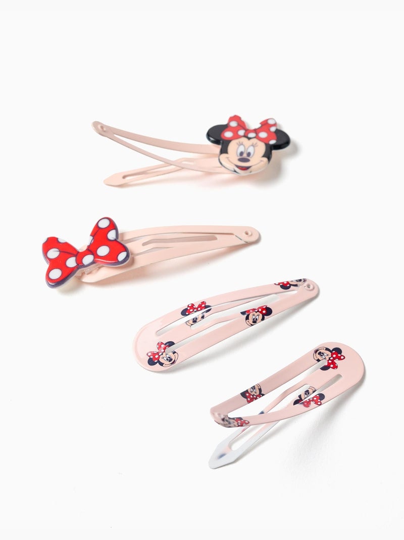Pack de 4 horquillas para el pelo Minnie Rosa claro - Kiabi