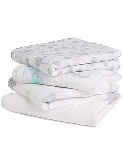 Trapitos - Pack de 4 mantas para bebé 'Disney Baby'