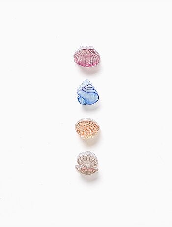 Pack de 4 mini pinzas de concha