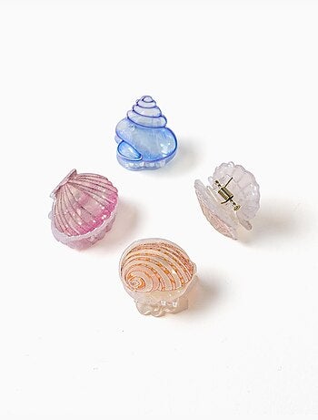 Pack de 4 mini pinzas de concha