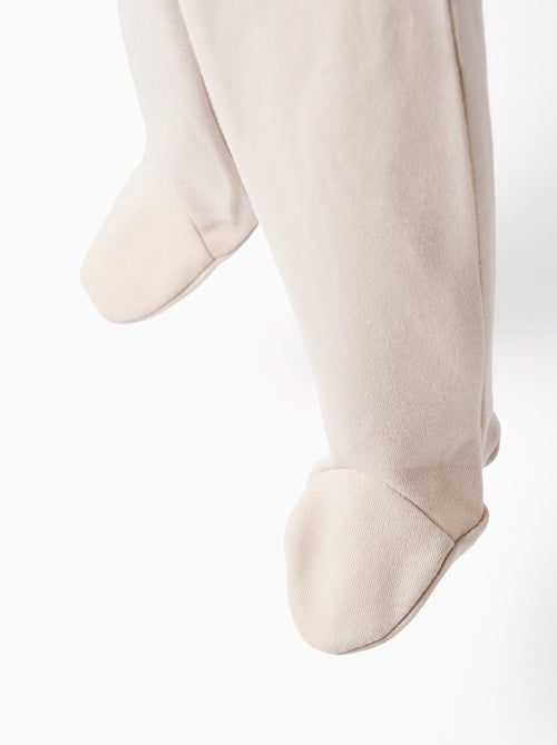 Pack de 4 pantalones con pies 100% algodón - Kiabi Pack de 4 pantalones con pies 100% algodón - Kiabi
