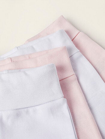 Pack de 4 pantalones con pies Extra Comfy
