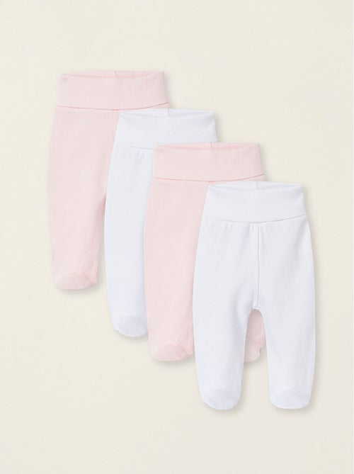 Pack de 4 pantalones con pies Extra Comfy - Kiabi Pack de 4 pantalones con pies Extra Comfy - Kiabi
