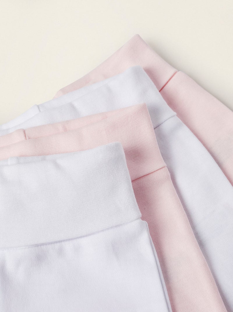 Pack de 4 pantalones con pies Extra Comfy Multicolor - Kiabi