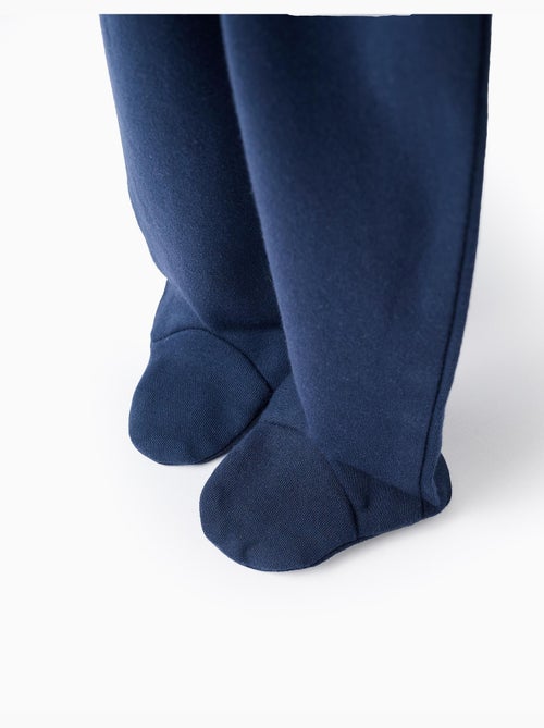 Pack de 4 pantalones con pies extra cómodos - Kiabi Pack de 4 pantalones con pies extra cómodos - Kiabi
