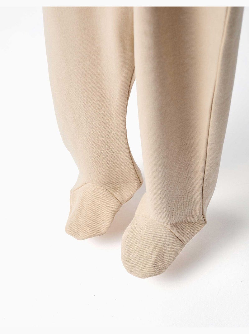 Pack de 4 pantalones con pies perchados Blanco Beige Gris - Kiabi