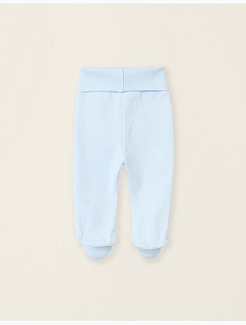 Pack de 4 pantalones de algodón con pies