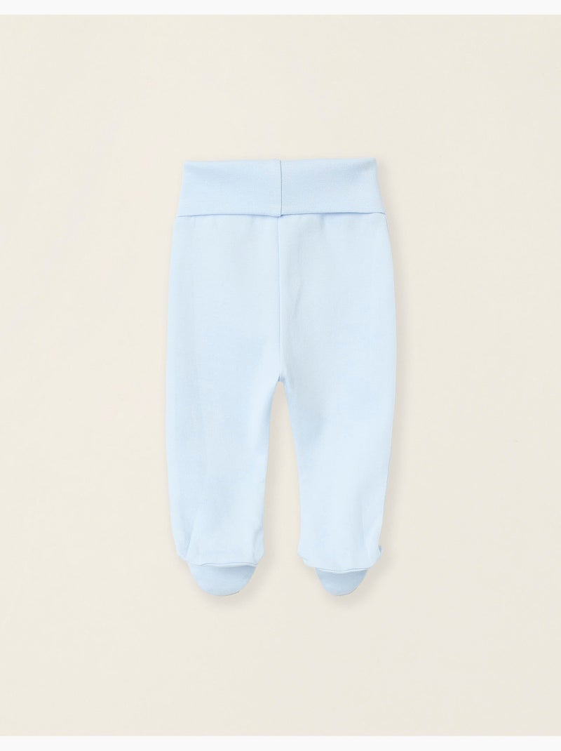 Pack de 4 pantalones de algodón con pies Multicolor - Kiabi
