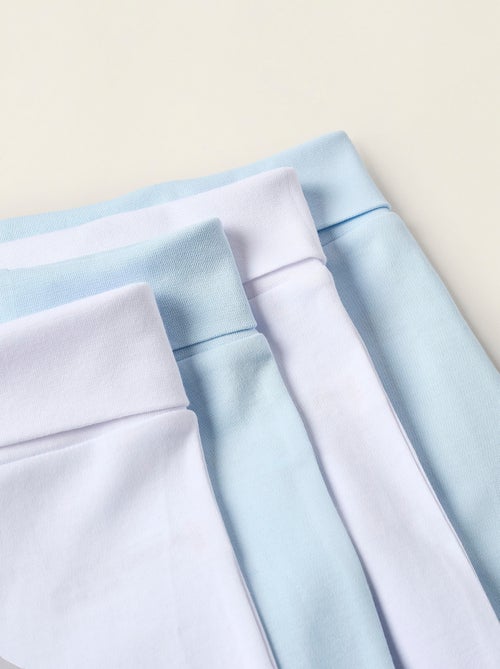 Pack de 4 pantalones de algodón con pies - Kiabi Pack de 4 pantalones de algodón con pies - Kiabi