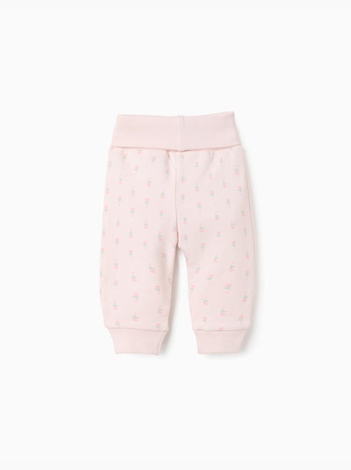 Pack de 4 pantalones extra cómodos con flores - Kiabi Pack de 4 pantalones extra cómodos con flores - Kiabi