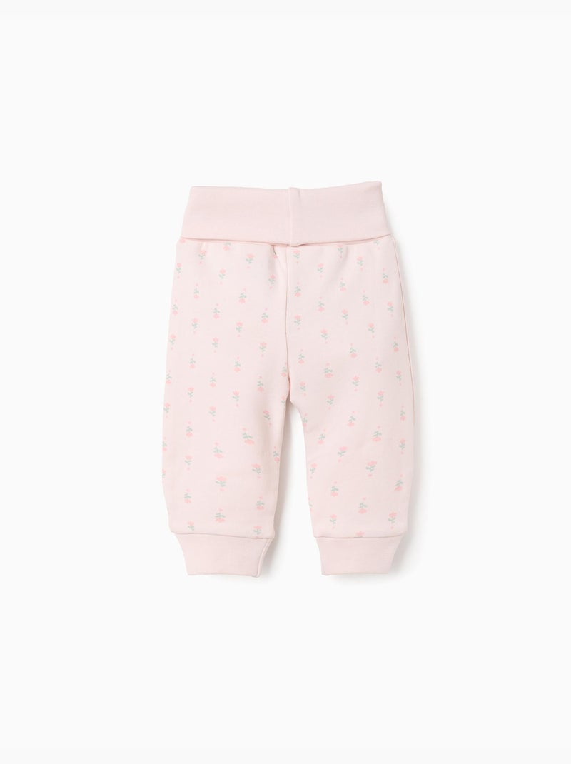 Pack de 4 pantalones extra cómodos con flores Blanco Rosa Blanco - Kiabi