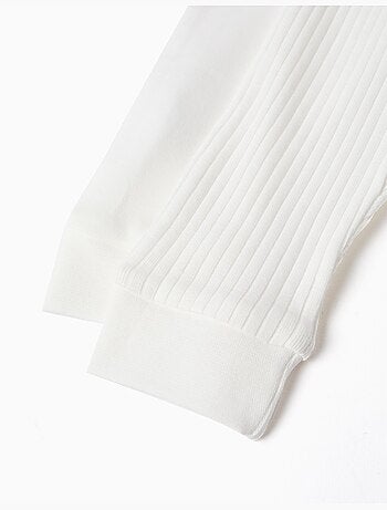 Pack de 4 pantalones lisos/acanalados de algodón