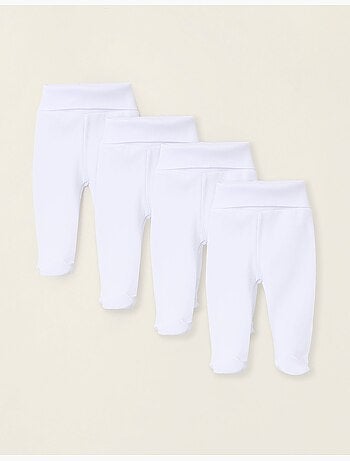 Pack de 4 pantalones perchados con pies