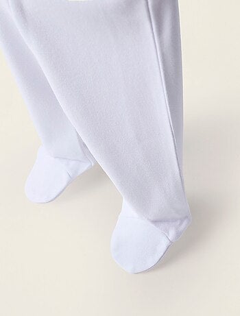 Pack de 4 pantalones perchados con pies