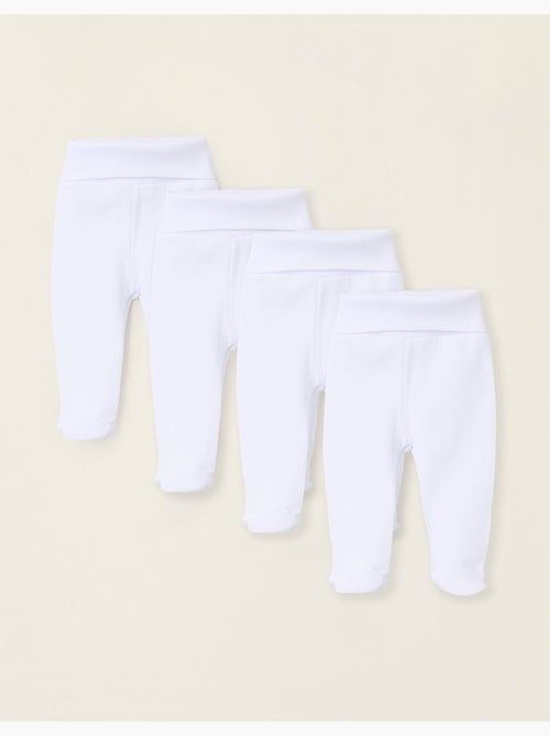 Pack de 4 pantalones perchados con pies - Kiabi Pack de 4 pantalones perchados con pies - Kiabi