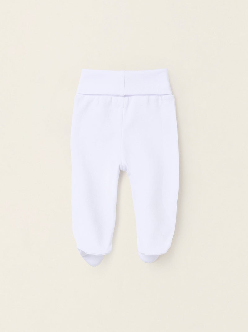 Pack de 4 pantalones perchados con pies Blanco - Kiabi