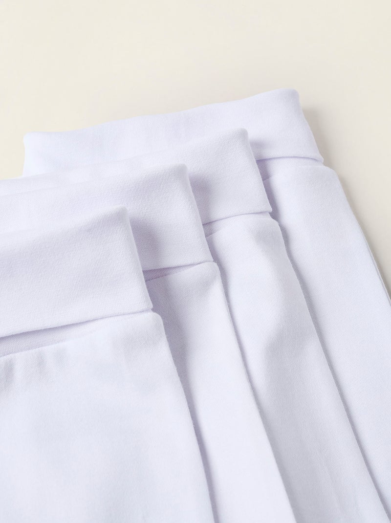 Pack de 4 pantalones perchados con pies Blanco - Kiabi