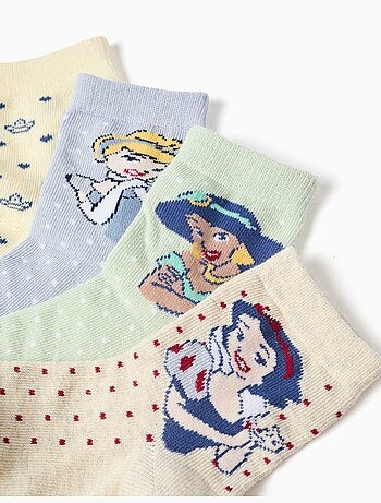 Pack de 4 pares de calcetines con las Princesas Disney