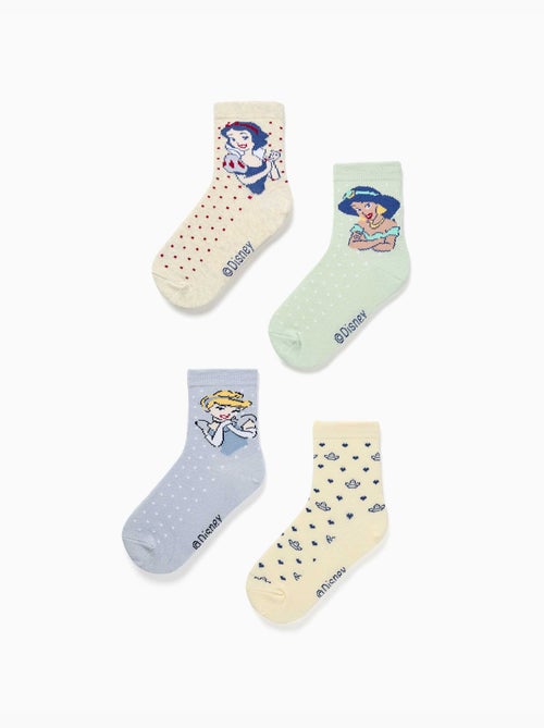 Pack de 4 pares de calcetines con las Princesas Disney - Kiabi Pack de 4 pares de calcetines con las Princesas Disney - Kiabi