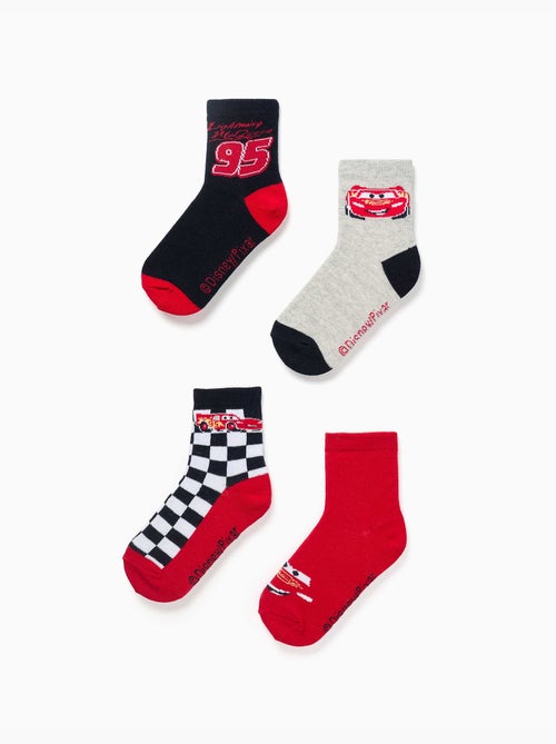 Pack de 4 pares de calcetines con Rayo McQueen - Kiabi Pack de 4 pares de calcetines con Rayo McQueen - Kiabi