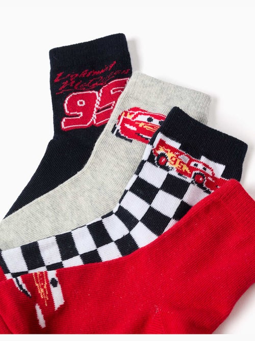 Pack de 4 pares de calcetines con Rayo McQueen - Kiabi Pack de 4 pares de calcetines con Rayo McQueen - Kiabi