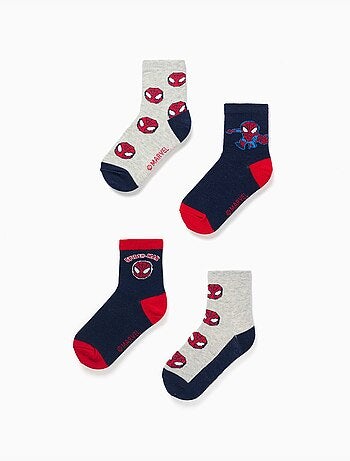 Pack de 4 pares de calcetines con Spider-Man