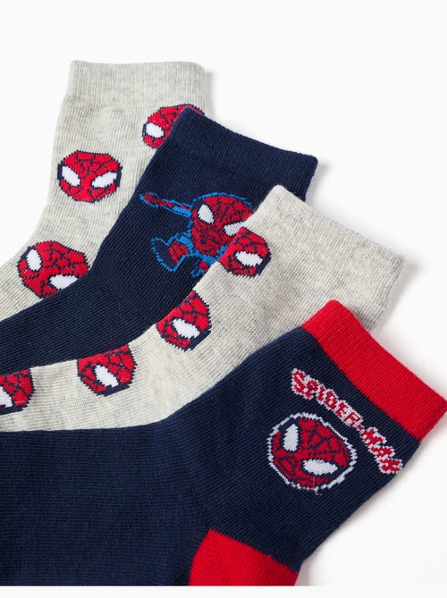Pack de 4 pares de calcetines con spider-man - Kiabi Pack de 4 pares de calcetines con spider-man - Kiabi