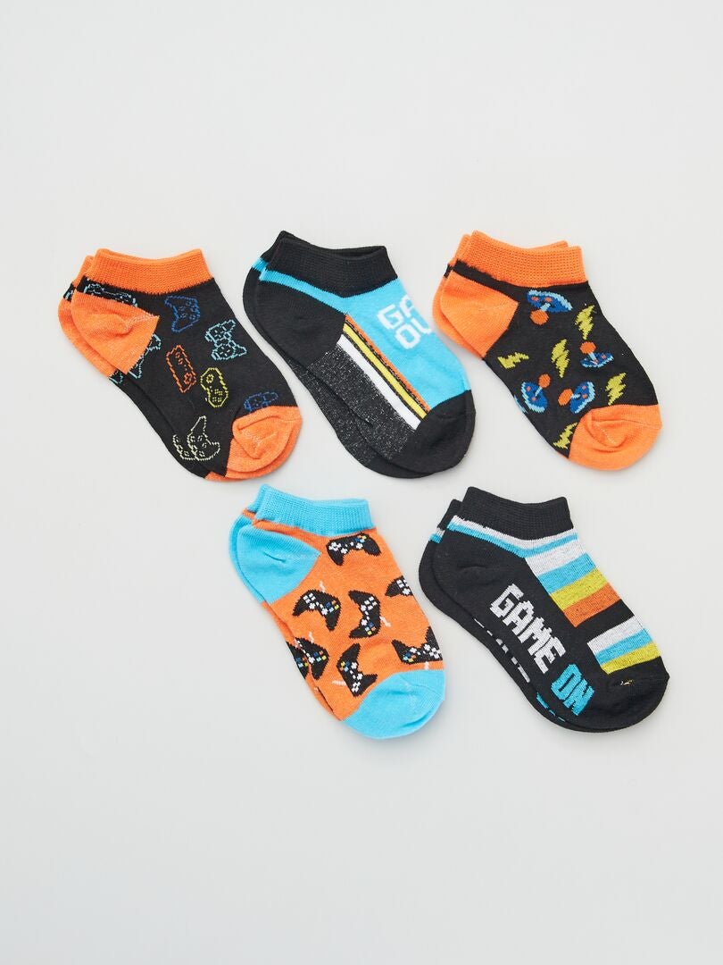Pack de 4 pares de calcetines cortos BEIGE - Kiabi