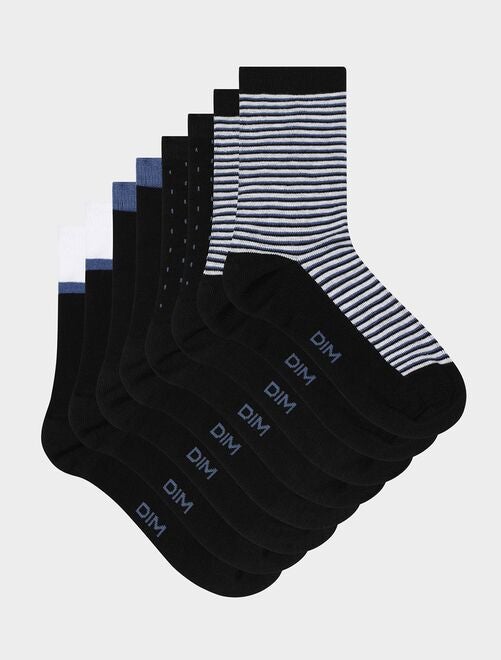Calcetines tobilleros 'DIM' transparentes - 20D - negro - Kiabi - 7.00€
