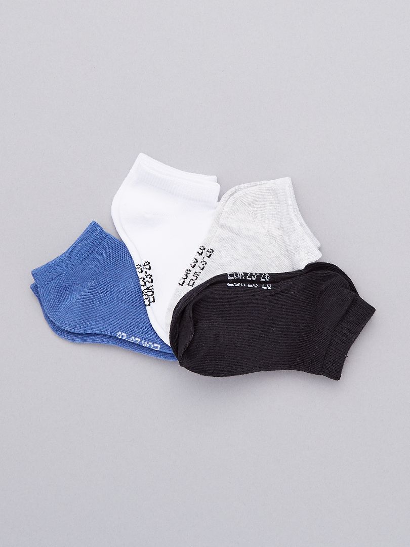 Pack de 4 pares de calcetines invisibles BLANCO - Kiabi