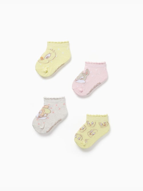 Pack de 4 pares de calcetines tobilleros Looney Tunes - Kiabi
